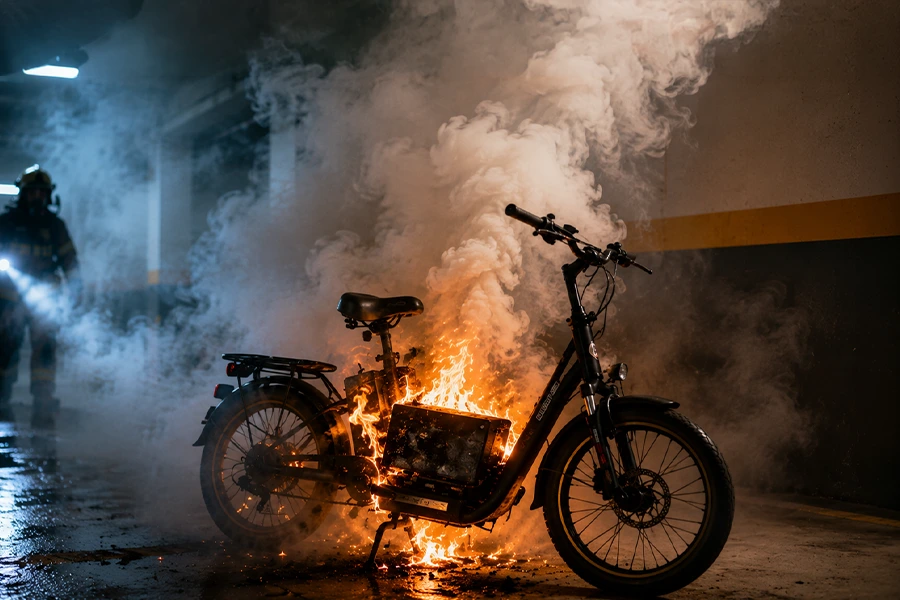 Electric Bicycle Battery Fire