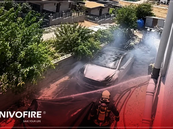 Electric Vehicle Fire in Pursaklar